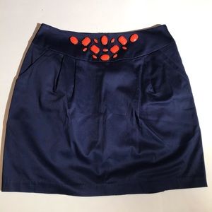 Emma Graham Navy Blue Statement Skirt
